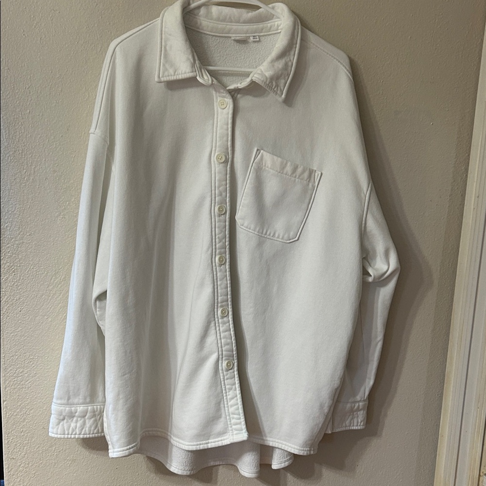 GAP Unisex White Casual Sweatshirt jacket